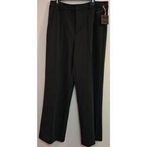 Christian Siriano Green High-Rise Stright Leg Pants Size 14 Women's Brand New